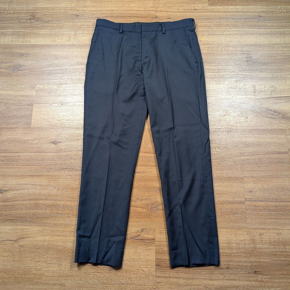 J Crew Ludlow Slim Fit Dress Pants Mens 32x32(29) Navy Blue Wool Formal Preppy